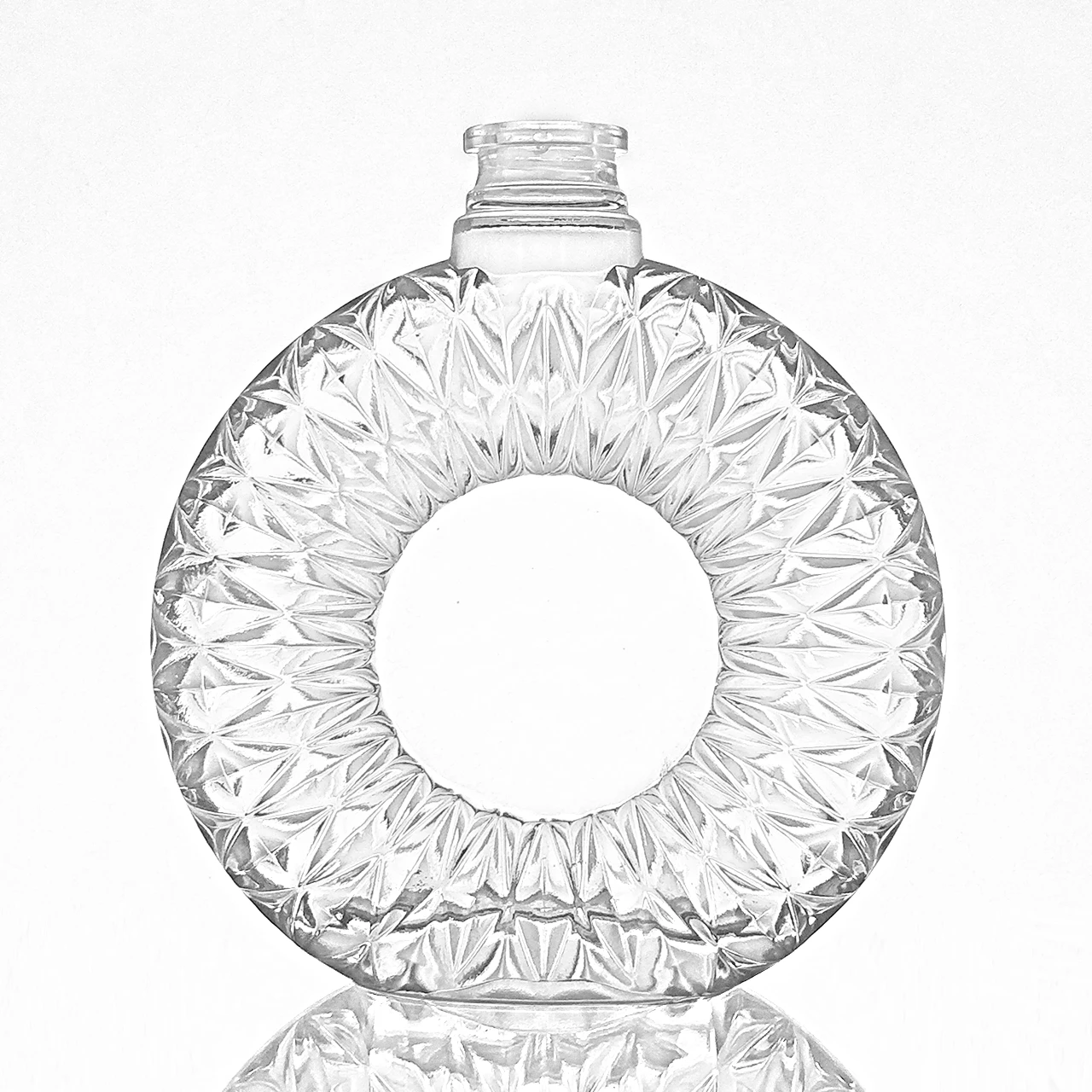 liquor glass bottle with cork