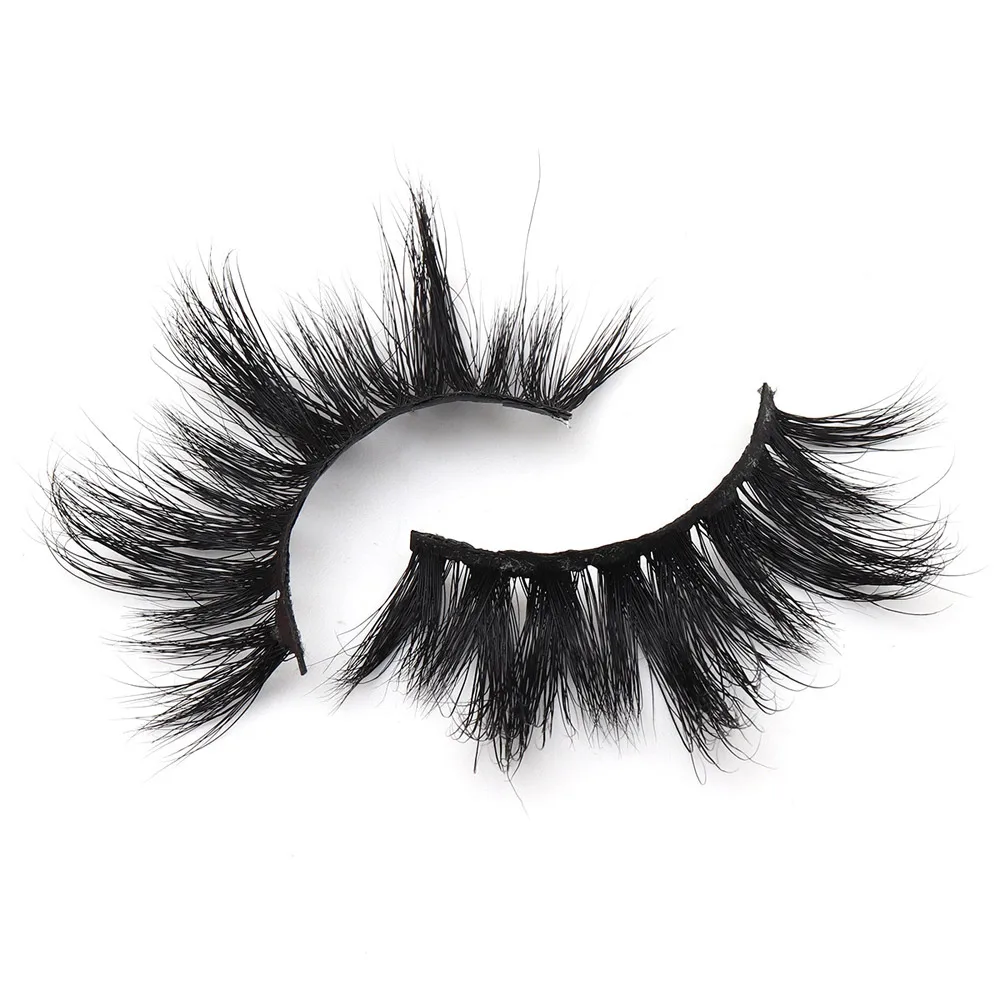 

25mm false eye lashes 3D 5D real mink eyelashes factory OEM private label customize packaging box handmade, Natural black