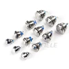 12mm 16mm 19mm 22mm reset screw metal push button 1NO Horn Push Botton Switch Domed Momentary Switch round high flat head
