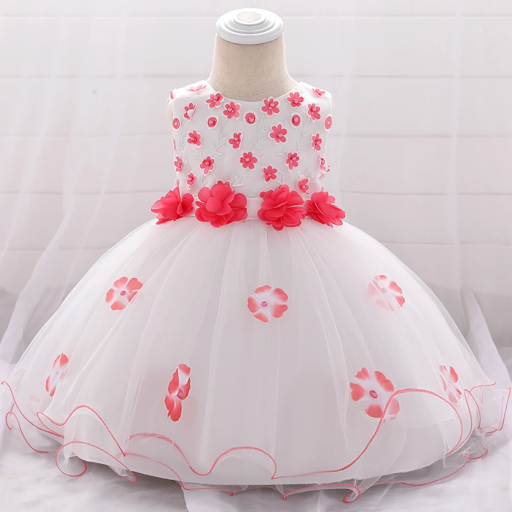 

Online Shopping Pretty Baby Frock 12 Month Girl Clothes First Birthday Cute Flower Party Dress L1895XZ