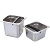 Quality stainless steel high capacity coffee knock box coffee ground container coffee bucket