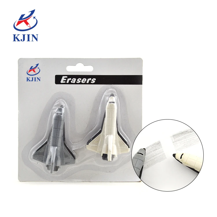 

Customized air plane shape 3D pencil eraser for kids fun