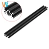 Black 2040 V-Slot Aluminum Profile Extrusion Frame CNC Linear Guide Rail 3D Printer Structure