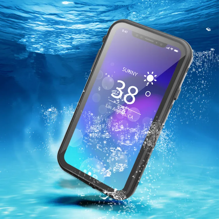 

Ip68 water proof mobile phone cases for Samsung S9 S10 waterproof clear smart cell phone cover for iPhone 7 8 X XS XR XS MAX