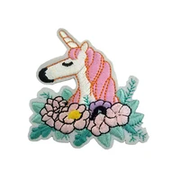 

Embroidered Service Custom unicorn Animal Logo 100% Machine Embroidery Patches with Iron on