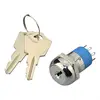 Electrical 19MM 2A Single Pole ON-ON-ON Key Switch 3 Position