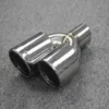 Universal Stainless steel Exhaust tip dual outlet tail tip exhaust tip