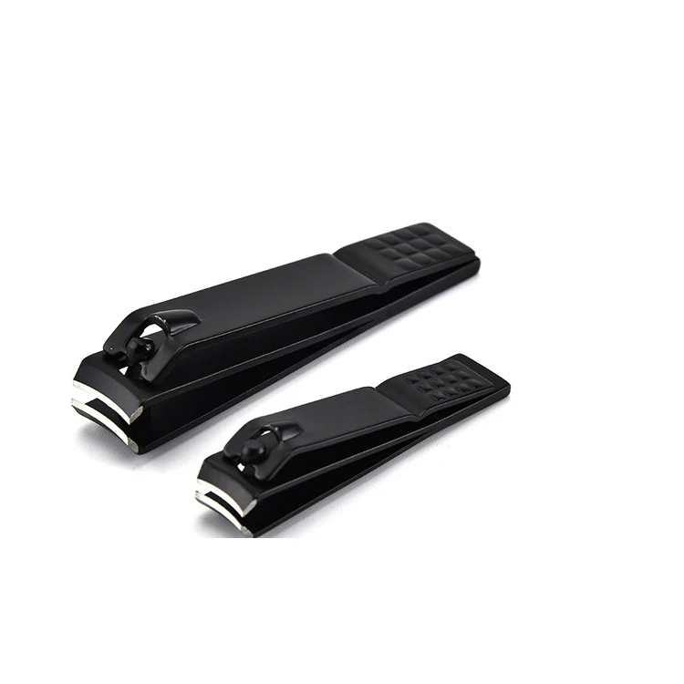 

High quality stainless steel spring mini titanium custom nail clipper, Black