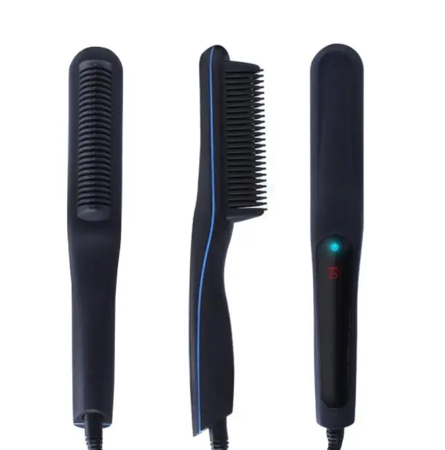 

Ceramic Straightener Comb Ionic Hair Brush black color