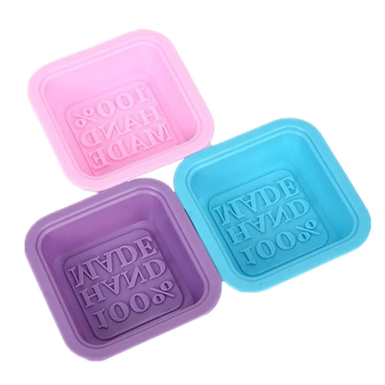 Eco-friendly Food Grade 100% Hand Made Soap Moulds Silicone Soap Mold