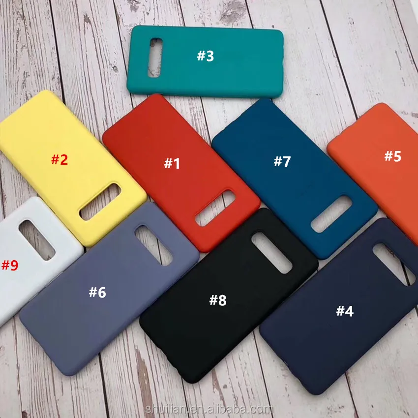 

free shipping Factory wholesale original Silicone Case cover for samsung s10 s10+ s10e Phone All-inclusive cover