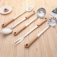 

2019 Wholesale Kitchen Tools stainless steel kitchen utensils with wooden handle