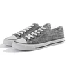 Factory Wholesale Blank Grey Unisex Canvas Shoes Casual Sneakers Rubber Toe Cap