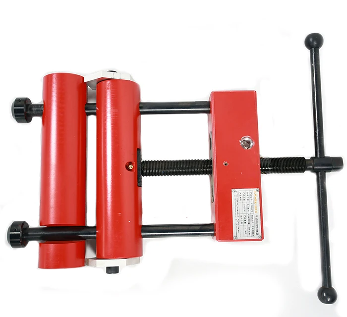 

Manual and hydraulic poly and gas pipe squeeze off clamp tool, Red