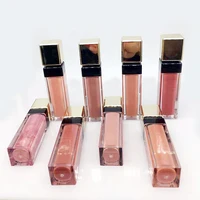 

gold square bottle do your own brand lip gloss oem