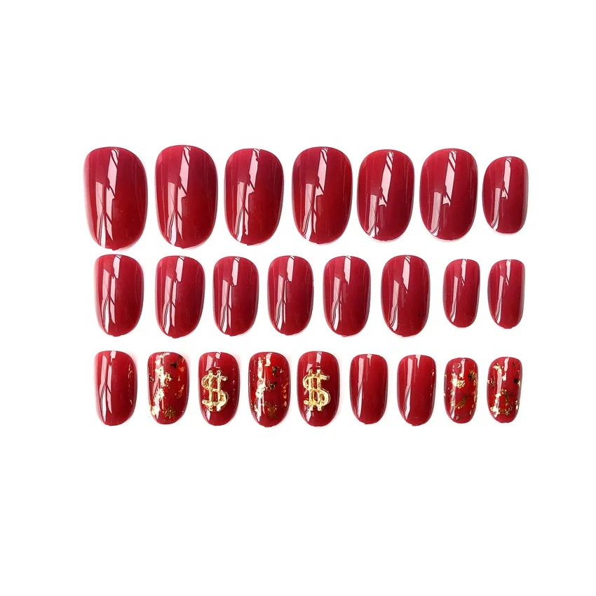 

Multicolor Pre-Glue Children Nail Tips artificial fingernails