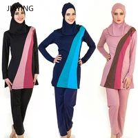 

New bathing suit ladies conservative bathing suit beach bathing suit Amazon exploded Islamic swimwear for ladies burkini