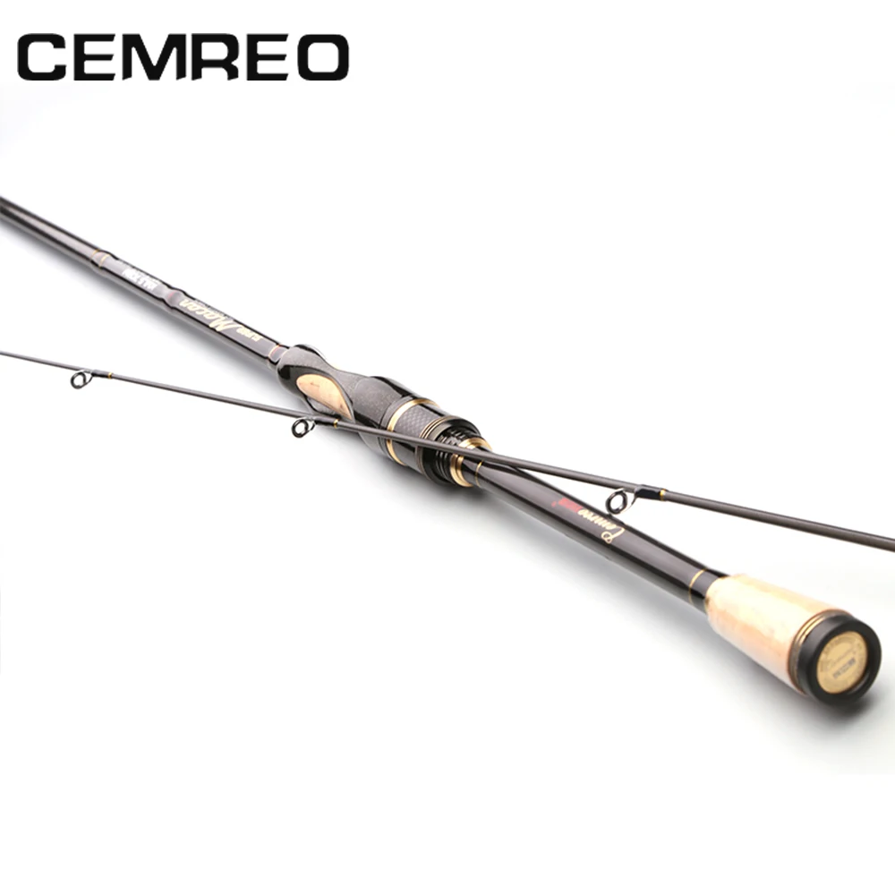 

CEMREO 2 Sections 1.83m 2.1m 2.4m 2.7m M ML Action Best Value Carbon Spinning Fishing Rod Affordable