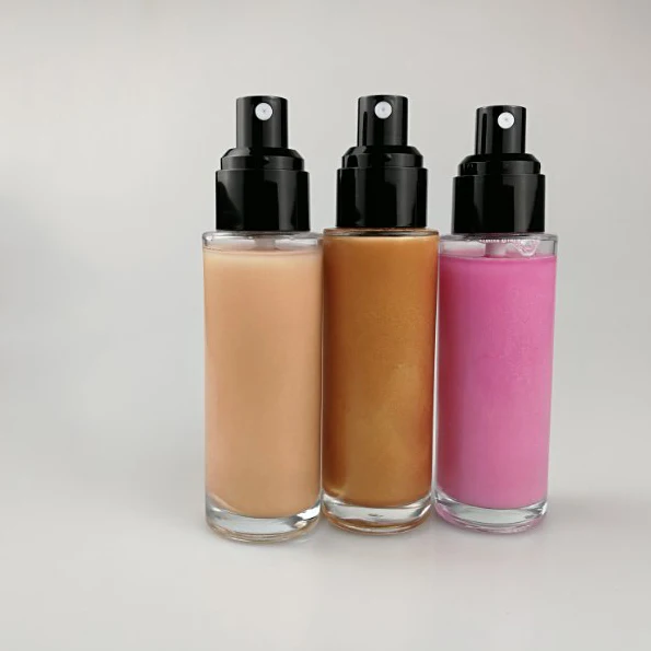 

Long lasting Highlighter Spray Private label Glow Highlighters Makeup Highlighter spray, 3 colors