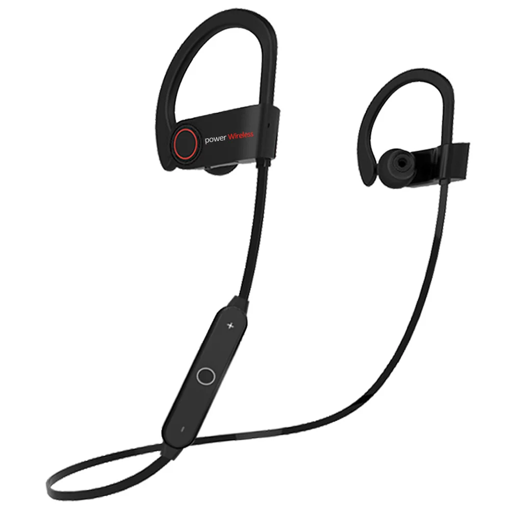 

2019 Amazon Hot Earphone In Ear Headset Wireless Ear Hook Sports BT Headset Sweatproof Playing for Gym Running Workout