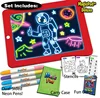 2019 Educational Toys Creative Art Magic Writing Pad Toy 3D Battery Powered Light Magic Led Drawing Pad for Kids