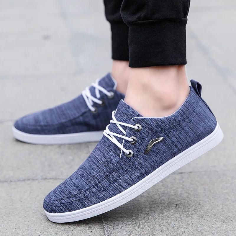 

2019 Men casual shoes Wholesale shoelace canvas shoes