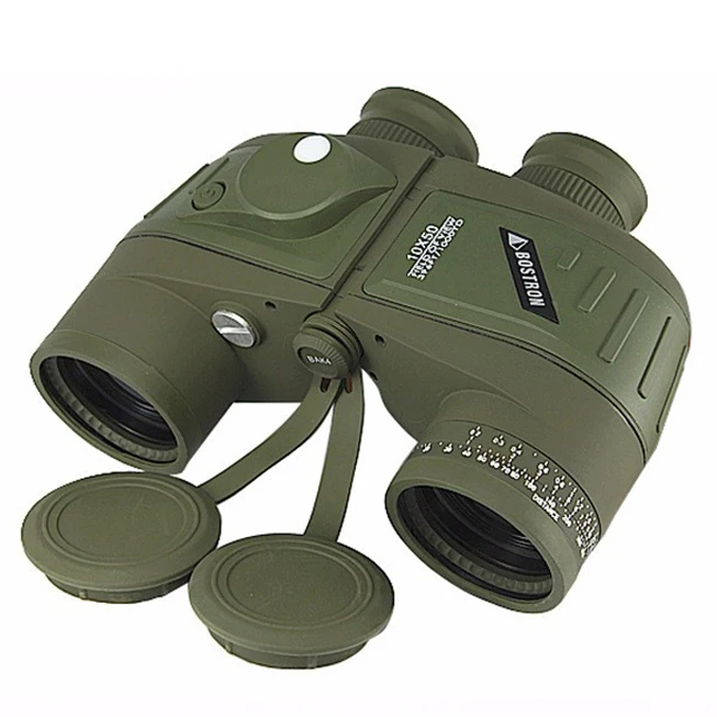 

SPINA OPTICS telescope Spotting-Scope Military Marine High Resolution 10X50 Binoculars with Rangefinder, Army green
