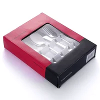 

24pcs stainless steel western restaurant tableware with box for hotel