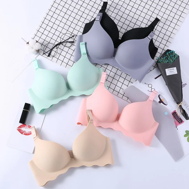 

Women Deep U Cup Push Up Lingerie Seamless Bras