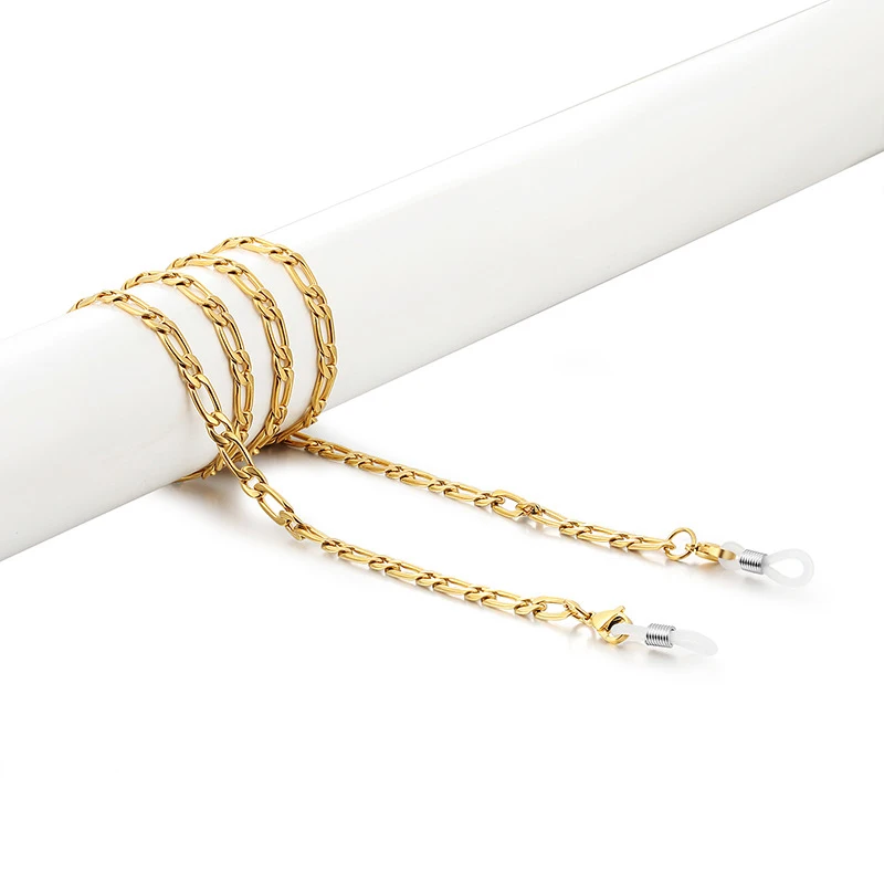 

Stainless Steel Gold Plated Hanging Sun Sunglasses Eyeglasses Reading Glasses Accessories Chain For Eyewear Accessories, Silver,gold