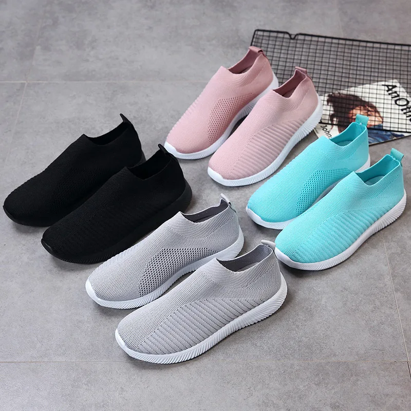 

SP-001 2019 fashion stylish Wholesale Knitting Vamp Adult Women Trainers Athletic Gym Casual Socks Sneakers Sport Shoes, More than 10 colors as picture show