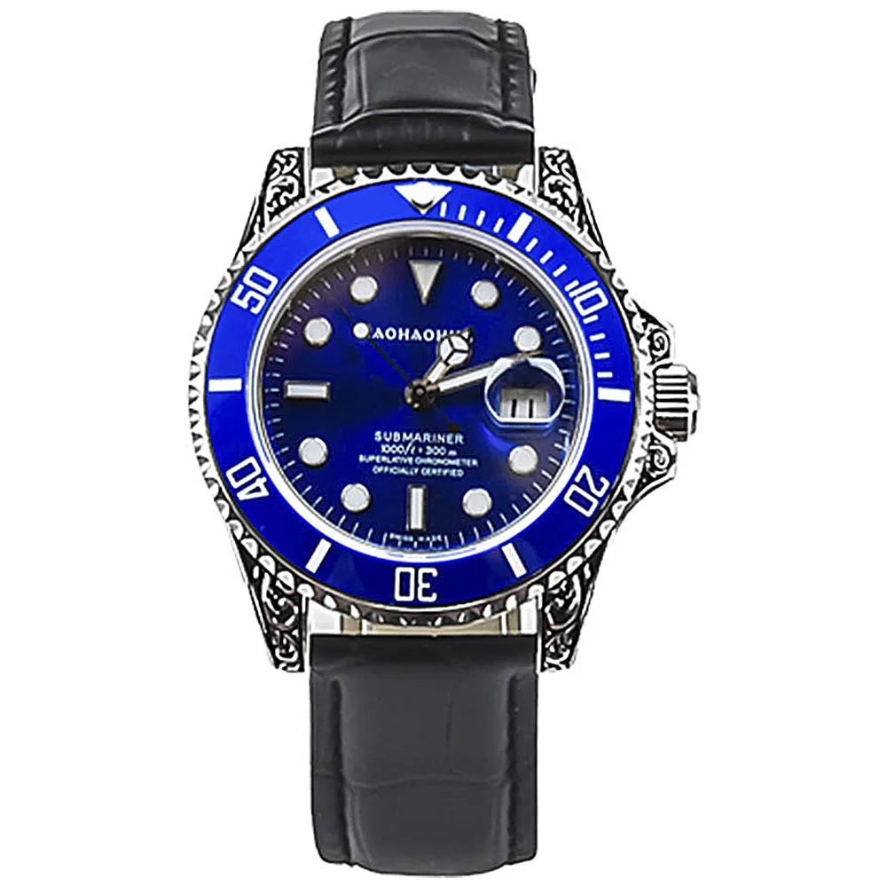 

AOHAOHUA 41mm Fully Automatic Mechanical Divers Watch 316L Steel Mechanical Men's Watch