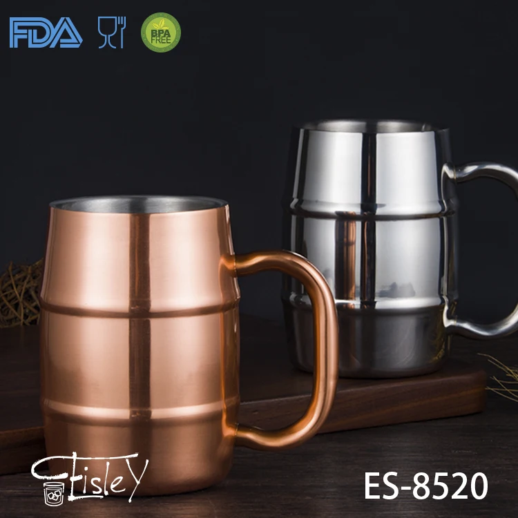 
insulated 18oz thermal promotion souvenir double walled cold beer mug 