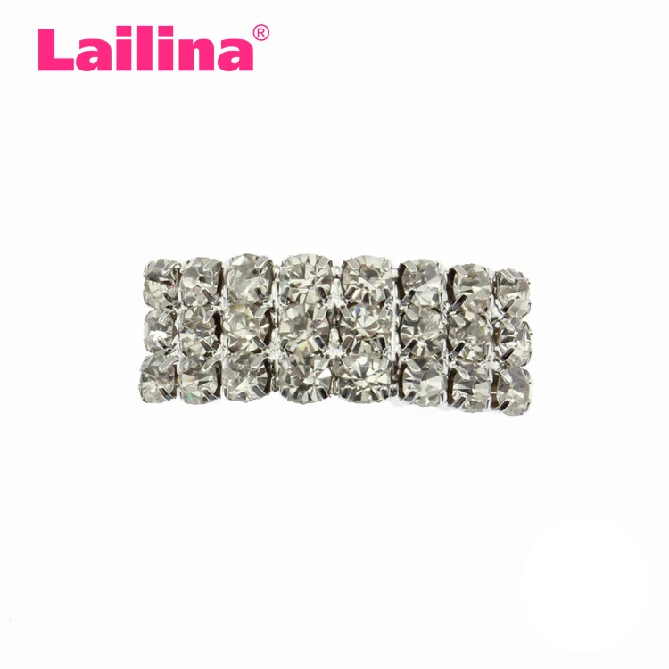 

Wholesale Square Rhinestone Buckle For Wedding Chair Sash, Pink