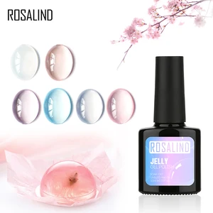 Rosalind 10ml semi permanent soak off gel varnishes uv led gel nail polish opal jelly gel polish for wholesale