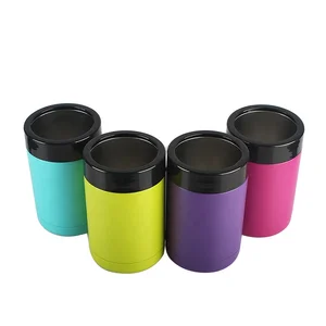 Image of 12oz Double Walled Stainless Steel Beer Bottle Cola Can Holder Vacuum Insulated Cola Can Cooler