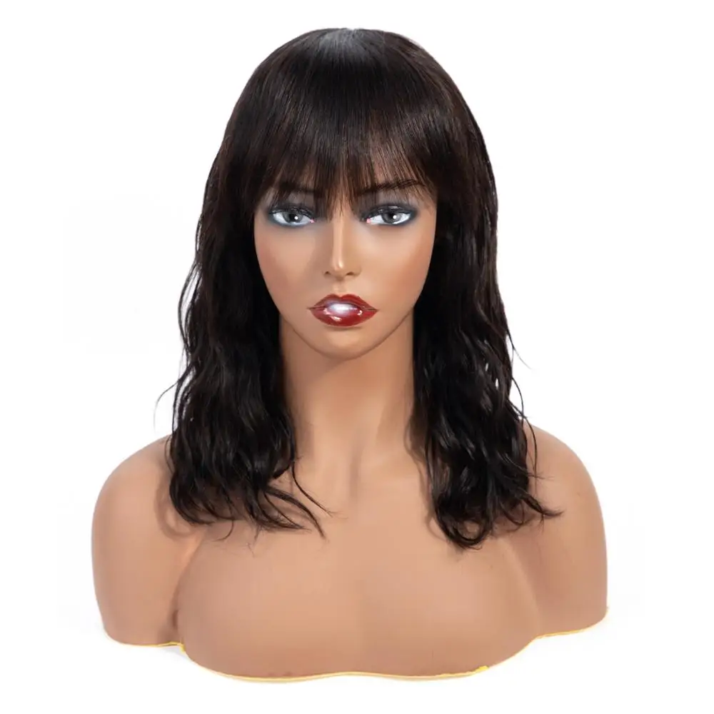 

factory price cheap wholesale 100% remy human hair machine made woman female wig