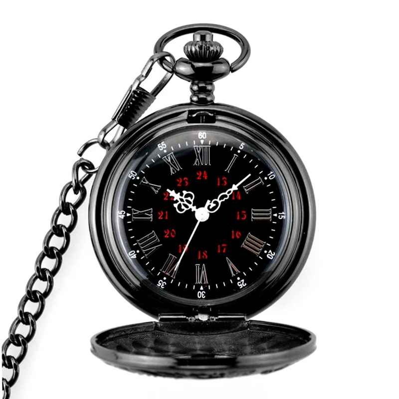 

Men Pocket Watch Vintage Roman Numerals Quartz Watch Clock With Chain Antique Jewelry Pendant Necklace Gifts For Father 1896