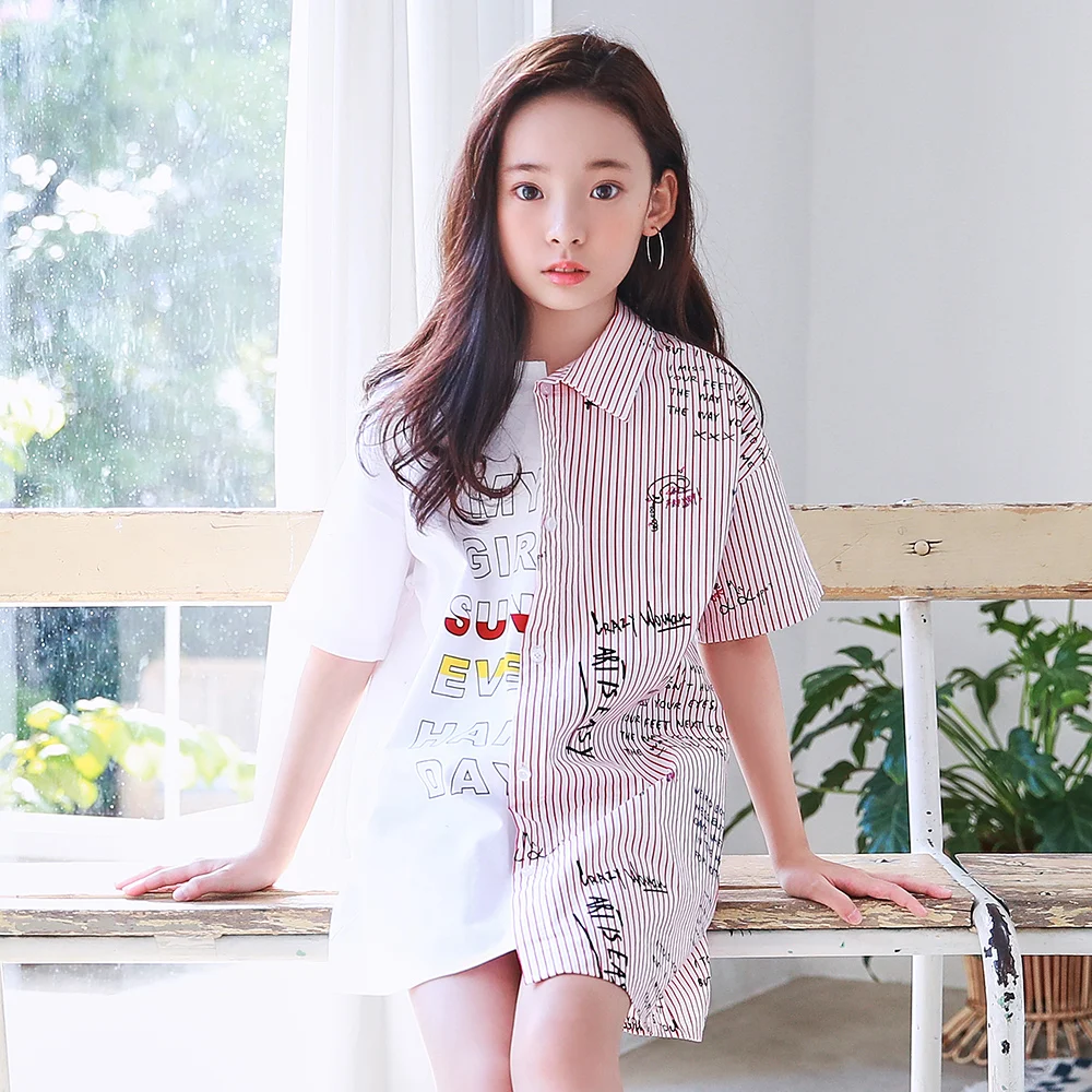
Girls Summer Fashion Cotton Dresses Newly Designed Kids Fashion Clothes korean design fashion clothes 