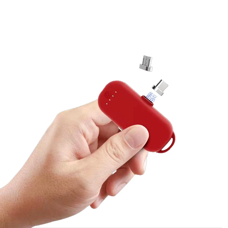 
1000mah Disposable Mobile Mini Power Bank Rechargeable Portable Emergency Cell Phone Charger 