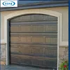 Powder coated finished anodized modern aluminum garage door with windows