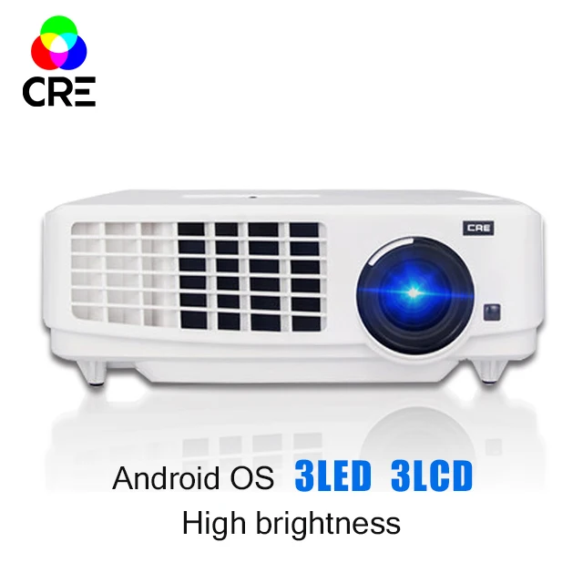 

Promotion CRE X1800 portable presentation LED 3LCD daylight low noise projector 3800 lumens, 1.07 billion colors