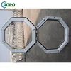 AWA And WERS Certified Glaze U PVC Octagon Windows For Toliet