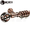 KYOK Single Rose Goldcurtain Rod Decoration Machine Metalcrystal Finial Portable Curtain Rodbay Window Curtain Rod Hardware