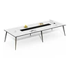 wood luxury desk conference table combination council board table for meeting