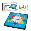 Educational chess board game set magnetic chinese checkers for kids and adult plastic toys chess