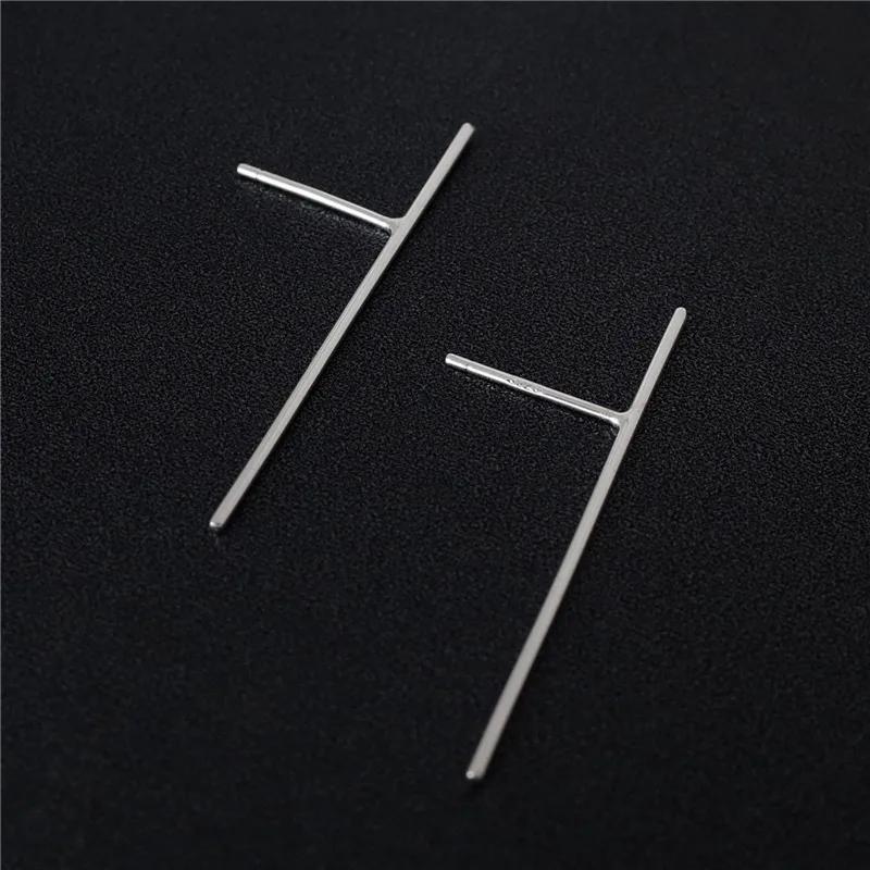 

wholesale exquisite design geometric s925 Earrings minimalist pure silver jewelry