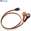 Universal micro USB to 4.0mm electrode snap button ecg cable