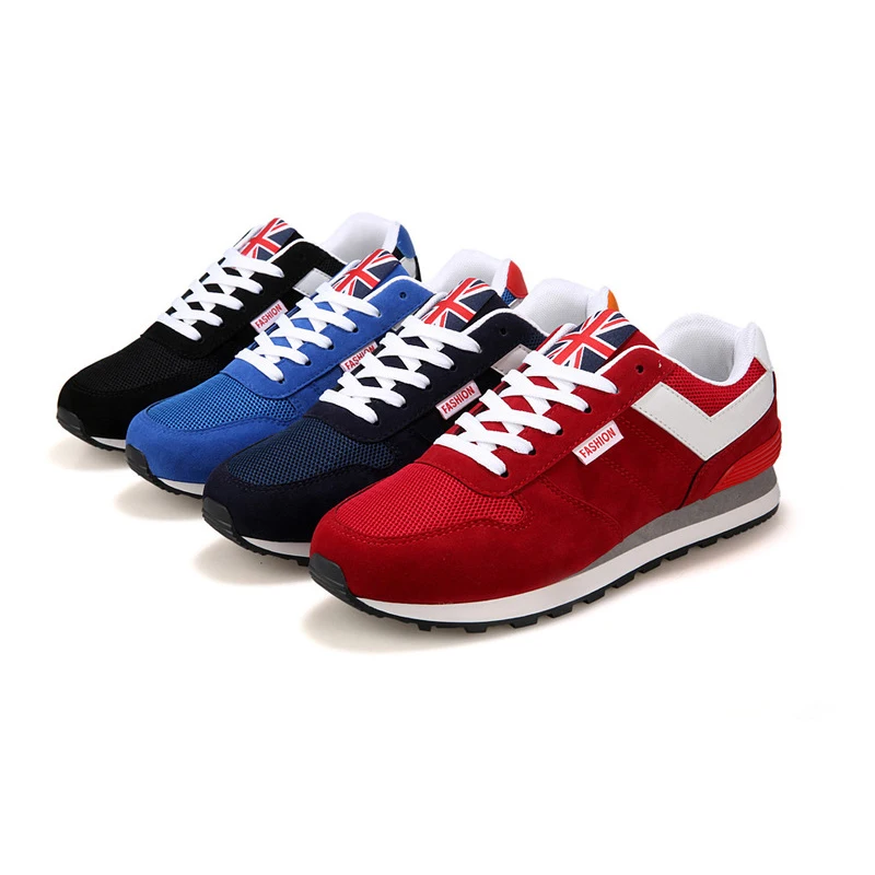 

Wholesale mesh fabric running soft flat men black casual sports sneakers