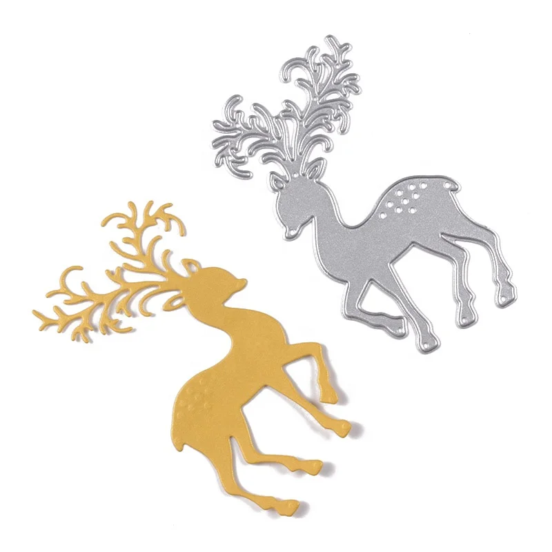 
Charming Deer Custom Scrapbooking & Paper Crafting Metal Curve Stencil Cut Die JT147 